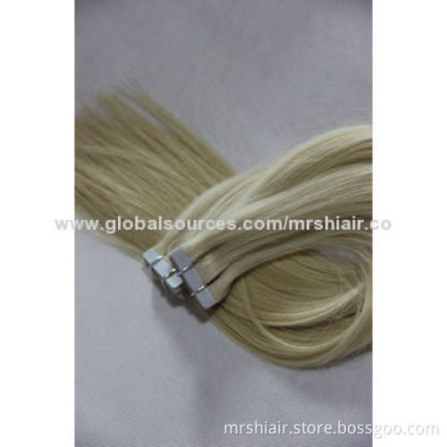 18-inch 60# color Russian straight tape in hair